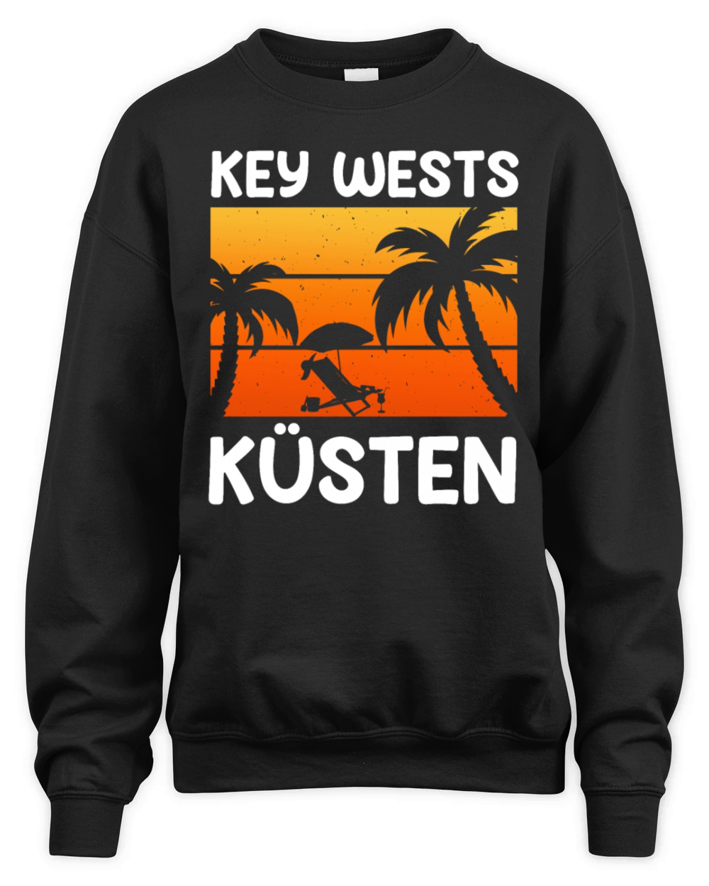 KEY-WEST COAST Vintage Sunshine-State Florida Unisex Premium Crewneck Sweatshirt