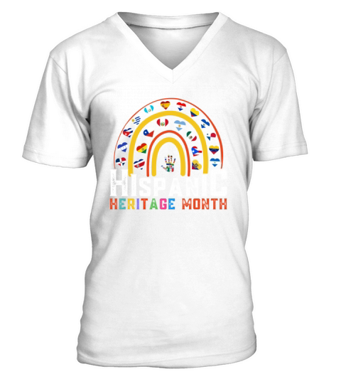 Hispanic heritage month celebration V-Neck T-shirt