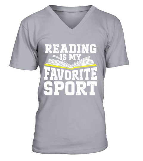 Reading Is My Favorite Sport Bookworm V-Neck T-shirt