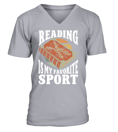Reading Is My Favorite Sport Bookworm V-Neck T-shirt
