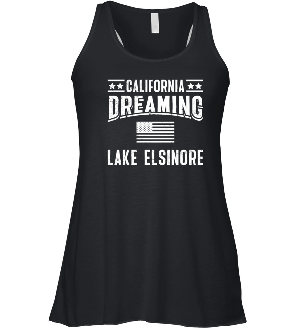 CALIFORNIA DREAMING LAKE ELSINORE Nevada Women's Flowy Tank Top