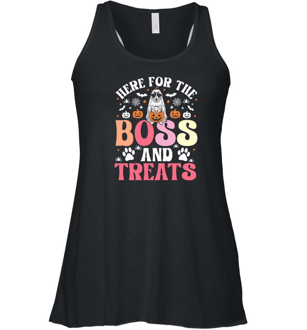 Here For The Boss And Treats Women's Flowy Tank Top