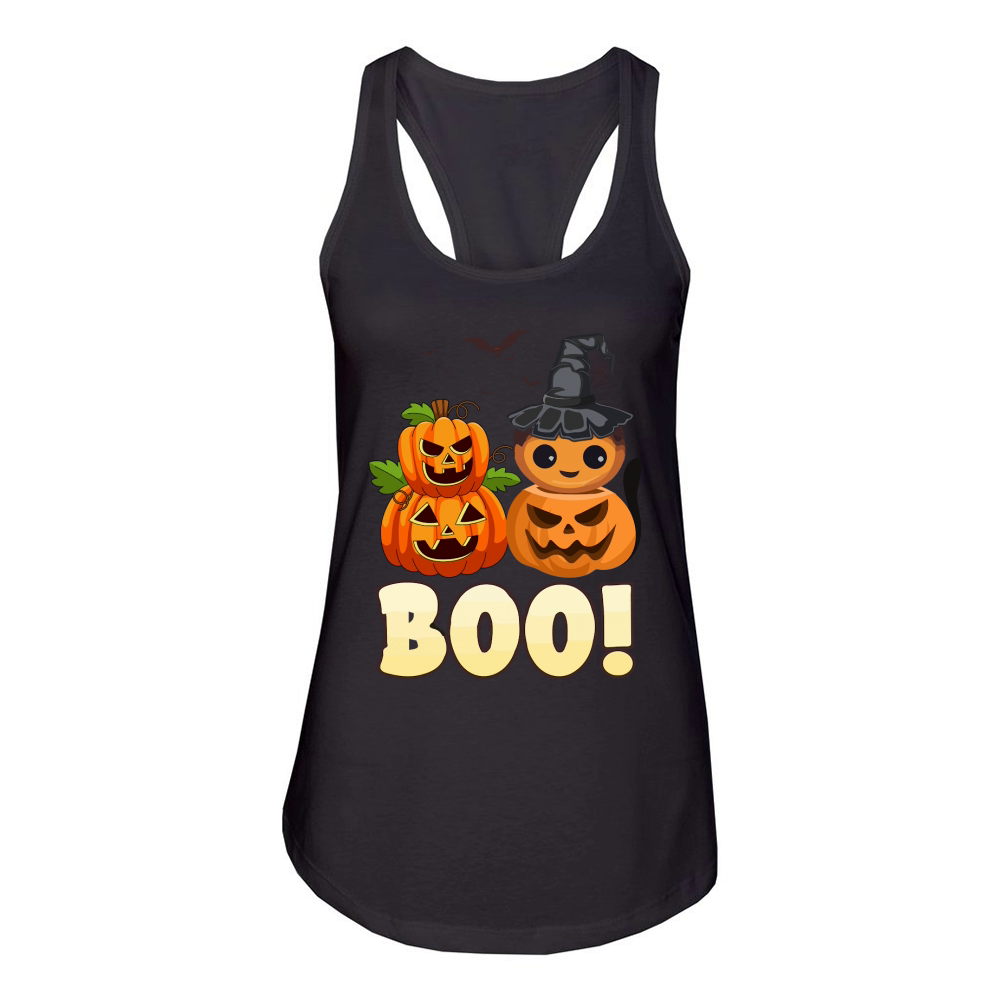 Boo! Halloween Women's Racerback Tank
