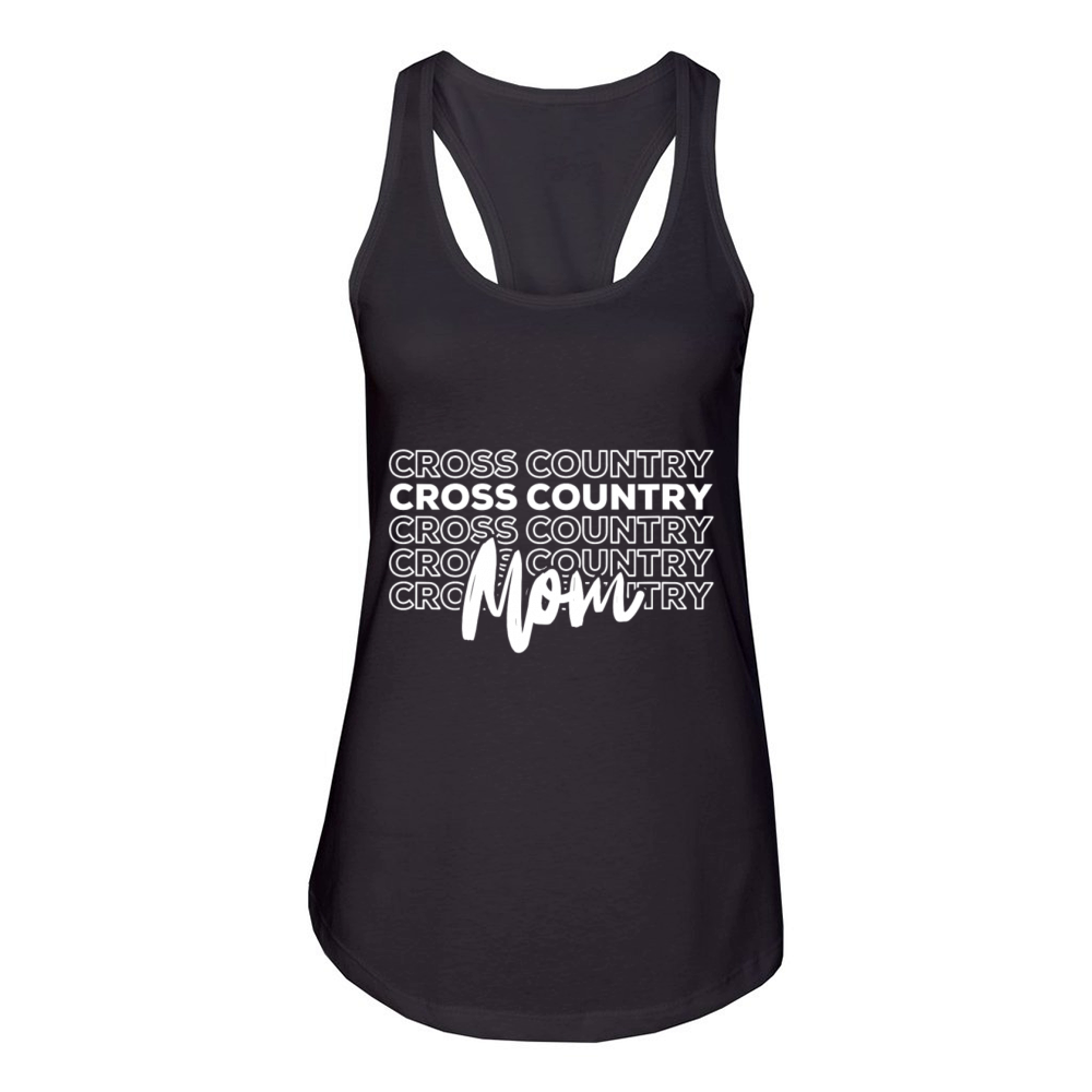 Cross Country Mom - XC Running Fan Women's Racerback Tank