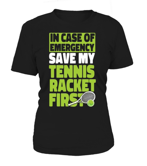 Funny Tennis Player Racket In Case Women's T-Shirt