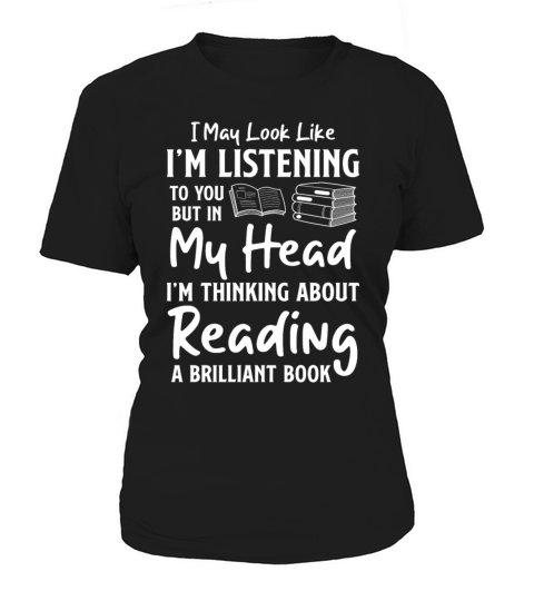Listening vBook Lover Reader Desing Funny Reading Women's T-Shirt