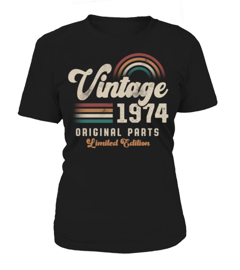 Vintage 1974 Birthday Retro Women's T-Shirt