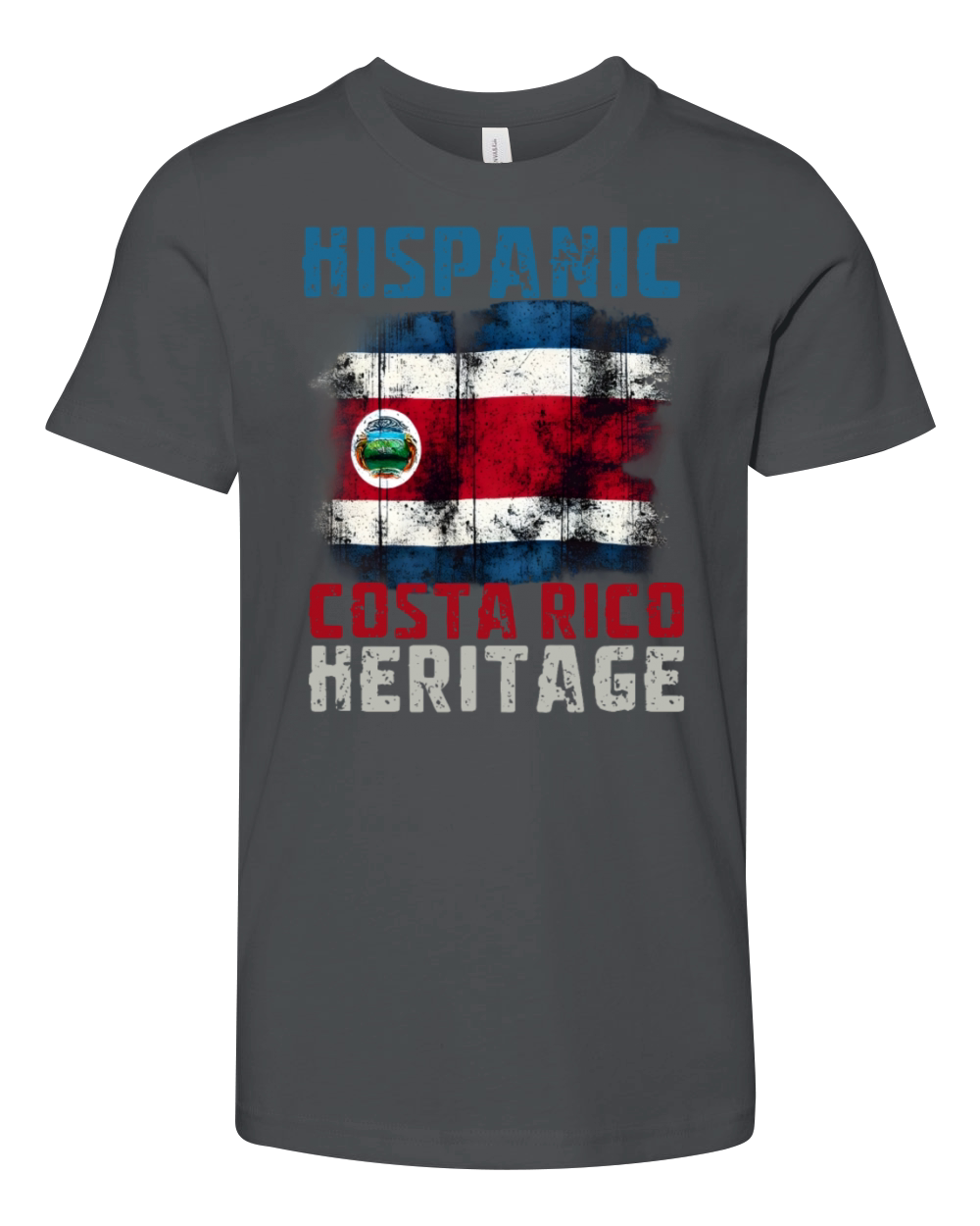 Costa Rican Heritage Hispanic Heritage Month Youth Unisex Jersey Tee