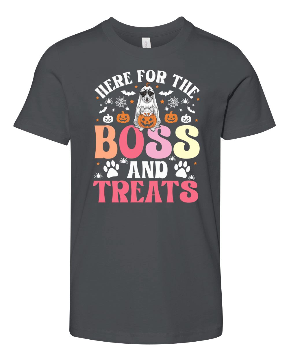 Here For The Boss And Treats Youth Unisex Jersey Tee