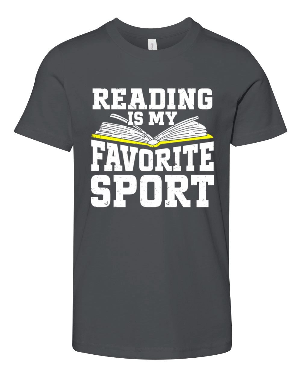 Reading Is My Favorite Sport Bookworm Youth Unisex Jersey Tee