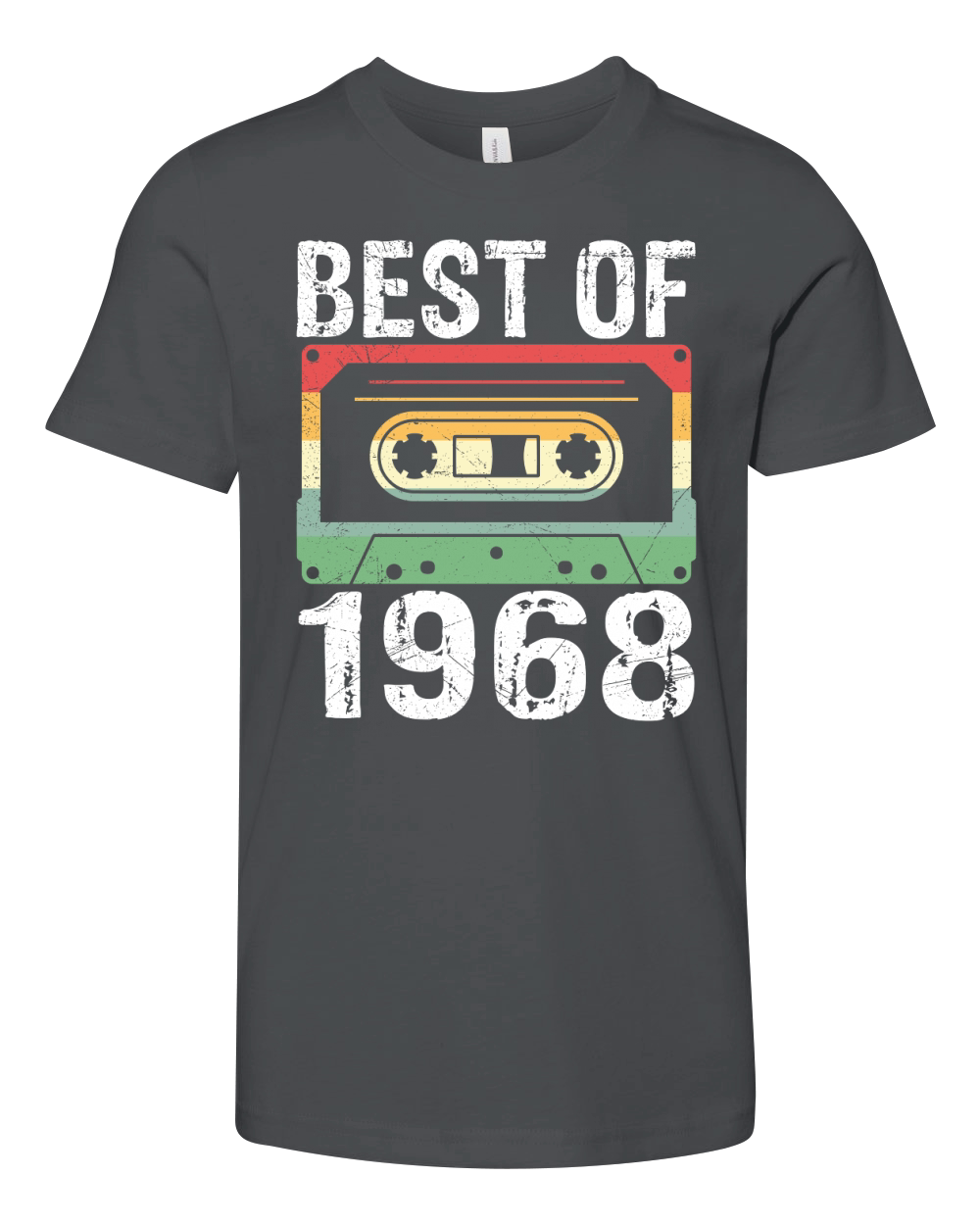 Vintage Best of 1968 Birthday Youth Unisex Jersey Tee