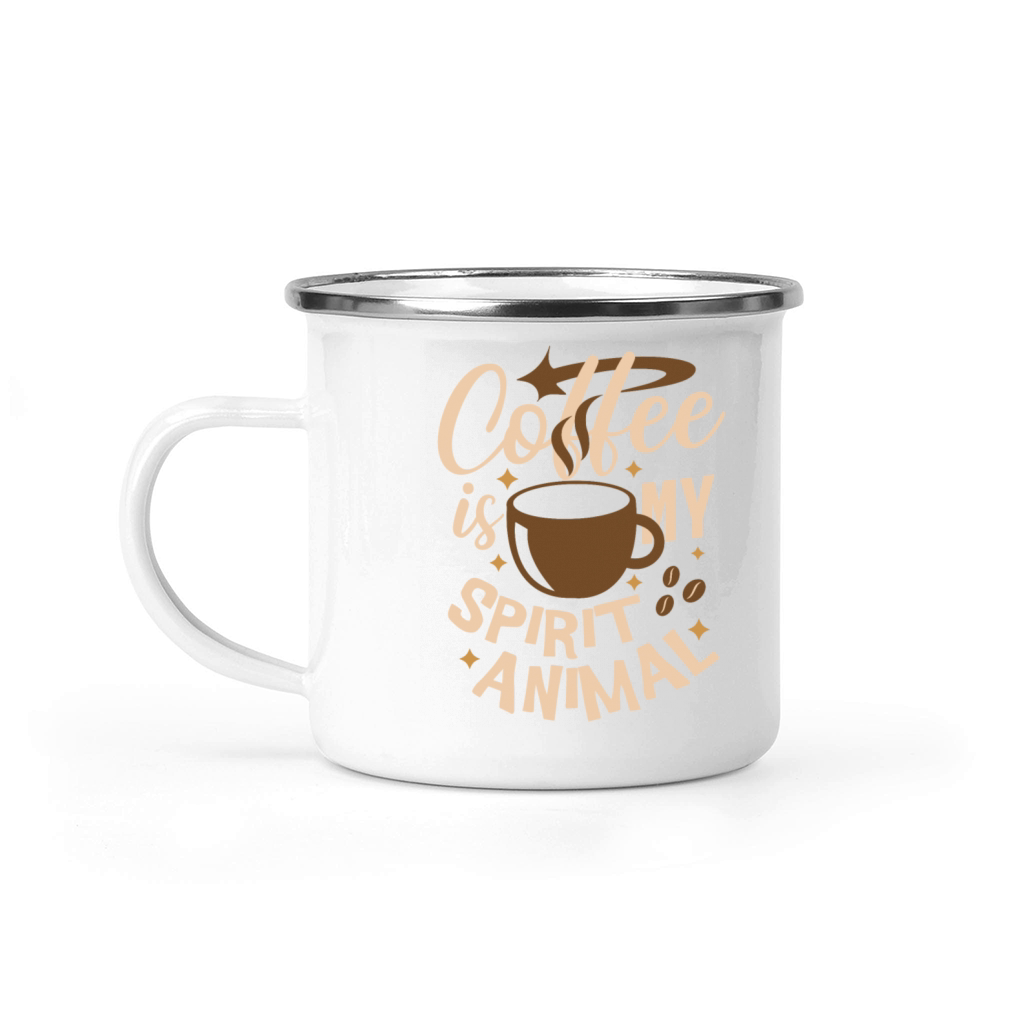Funny Coffee Is My Spirit Animal Camping Mug