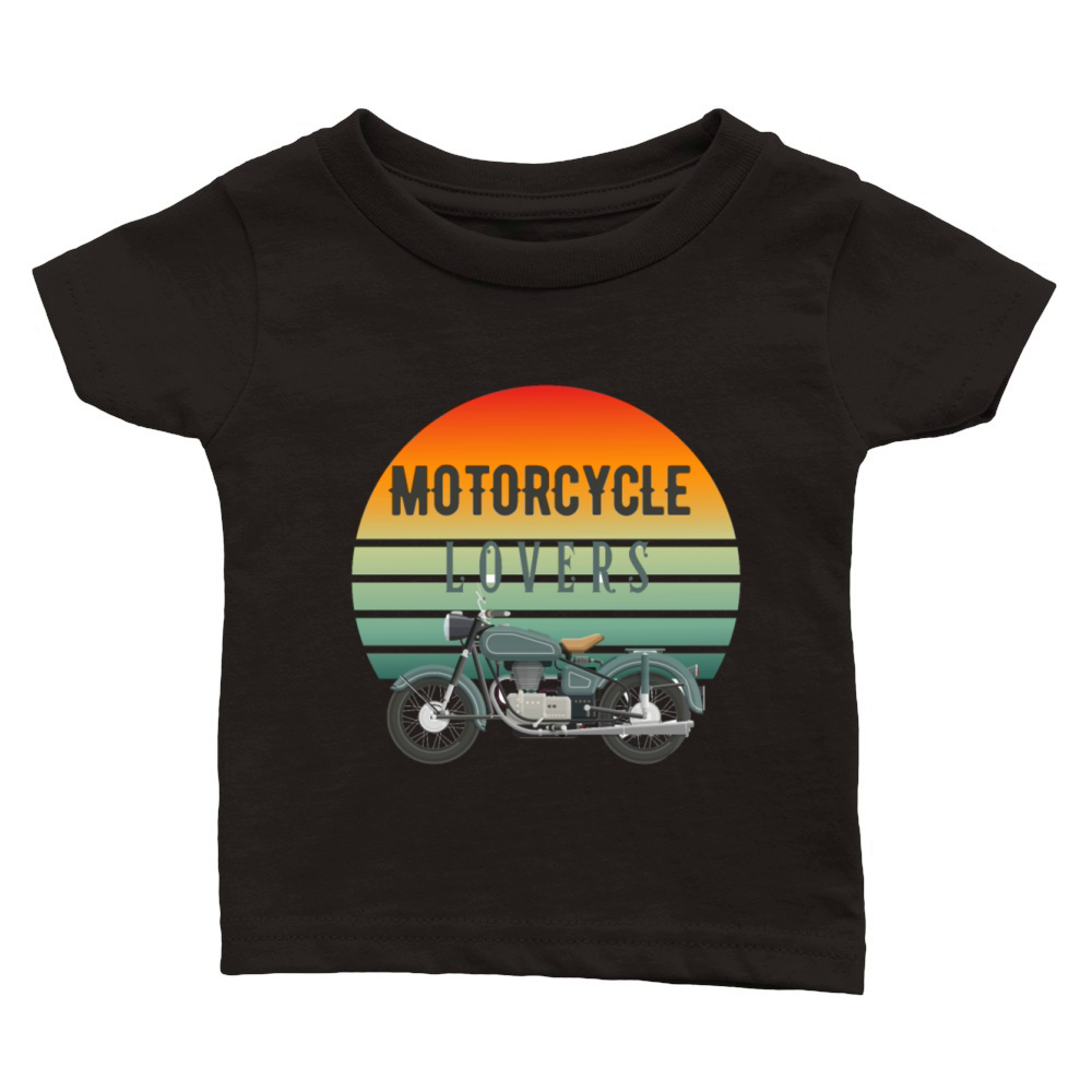 motorcycle lovers t-shirts Classic Baby Crewneck T-shirt