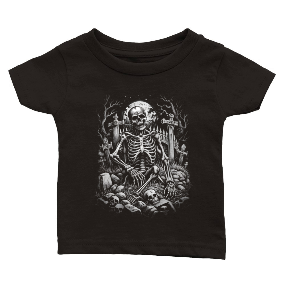 Skeleton sad Classic Baby Crewneck T-shirt