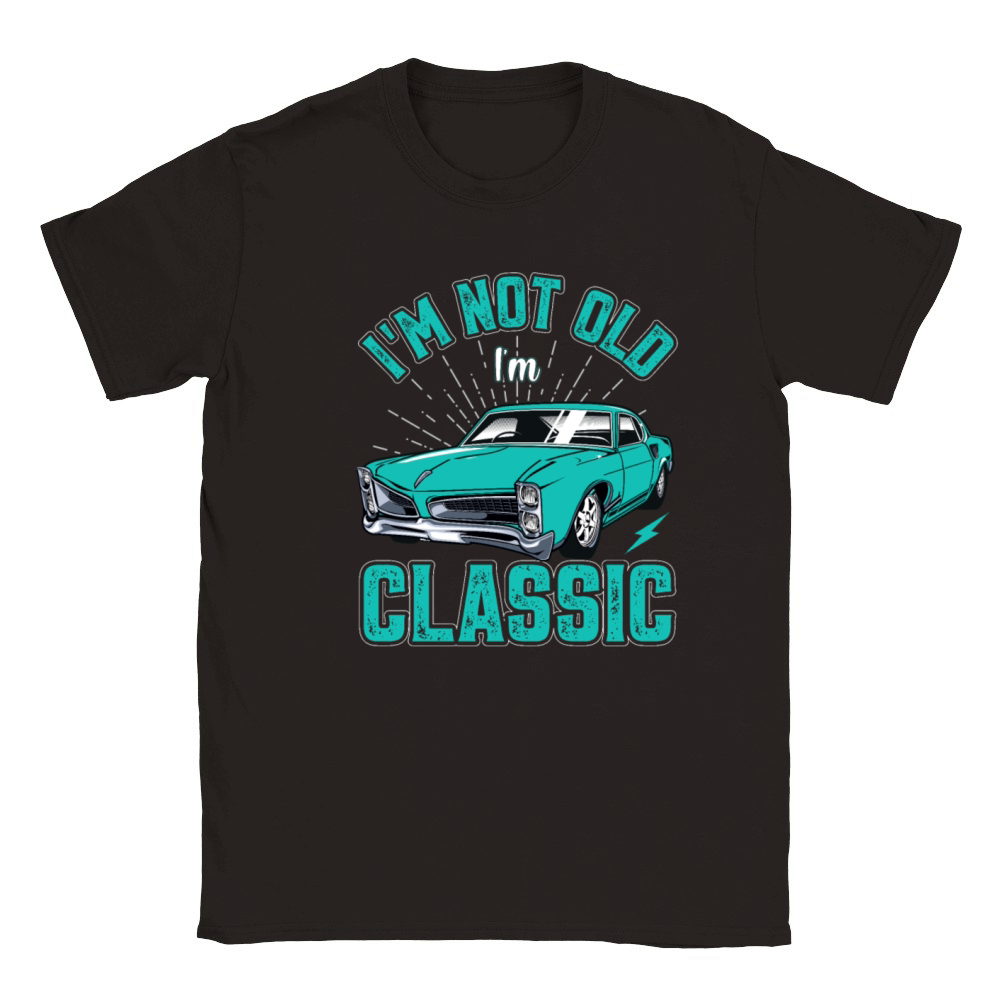 Im Not Old Im Classic Vintage Retro Car Lover Classic Kids Crewneck T-shirt