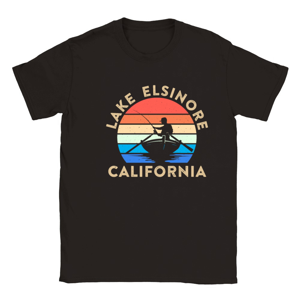 LAKE ELSINORE CALIFORNIA USA Golden State Lakes Classic Kids Crewneck T-shirt