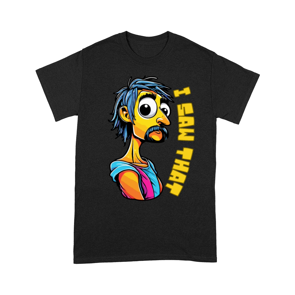 Retro Comic Character with "I Saw That" Expression Comfort T-shirt