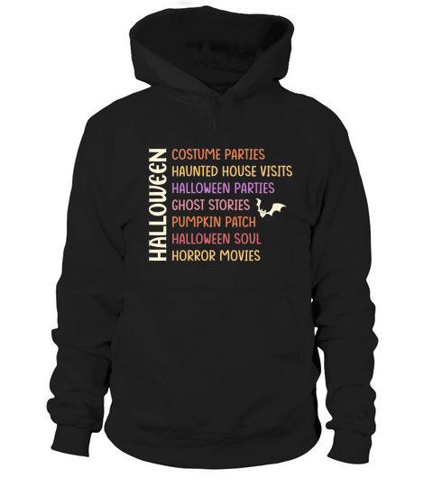 Halloween Costume Parties Haunted House Visits Hoodie Unisex