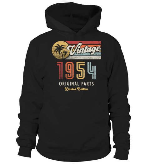 Vintage 1954 Birthday Retro Hoodie Unisex