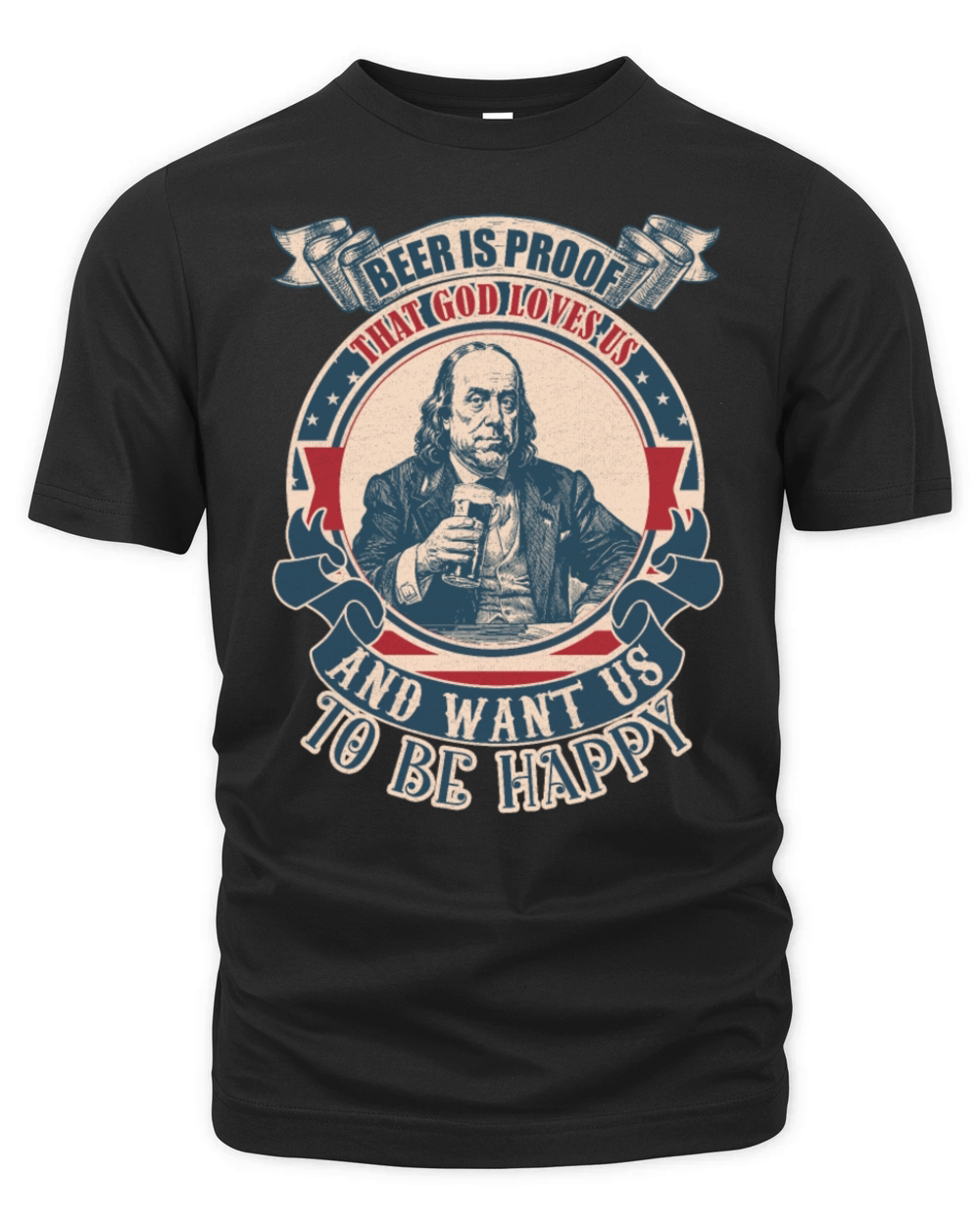 Beer is proof that God loves us and want us to be Organic Unisex T-shirt