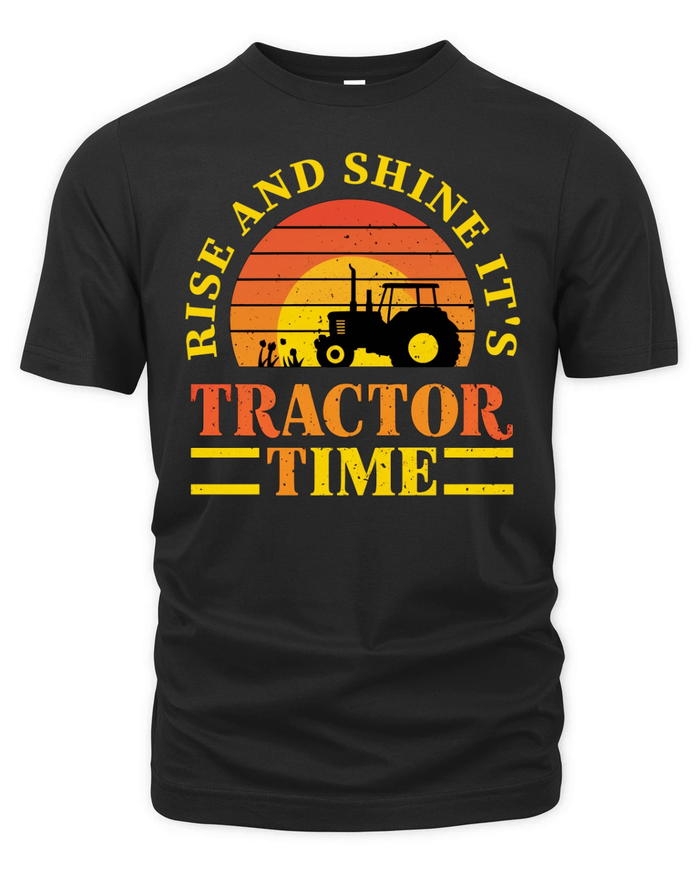 Rise and Shine Its Tractor Time Organic Unisex T-shirt