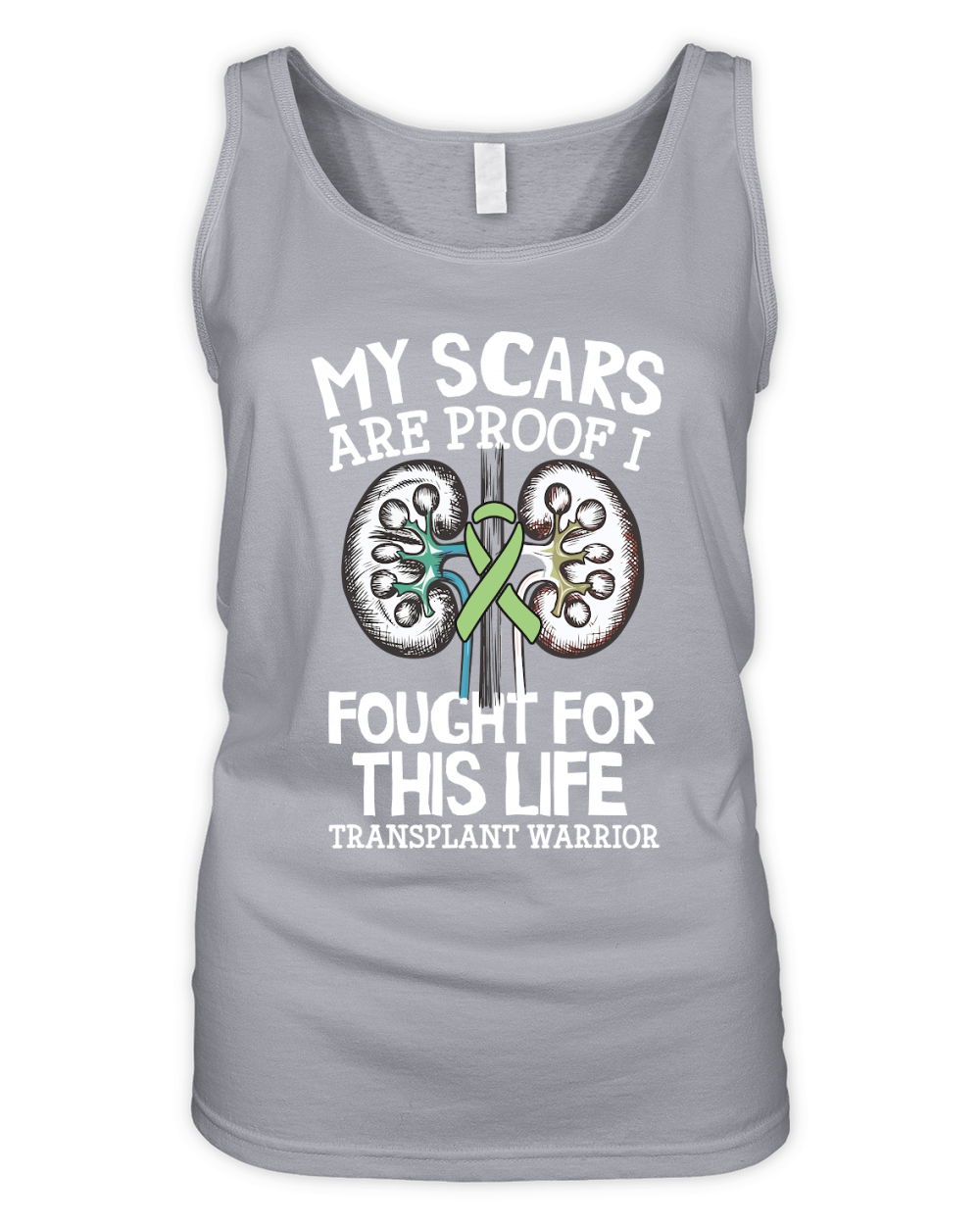 My Scars Are Proof I Fought For This Life Transplant Warrior Organic Women's Tank Top