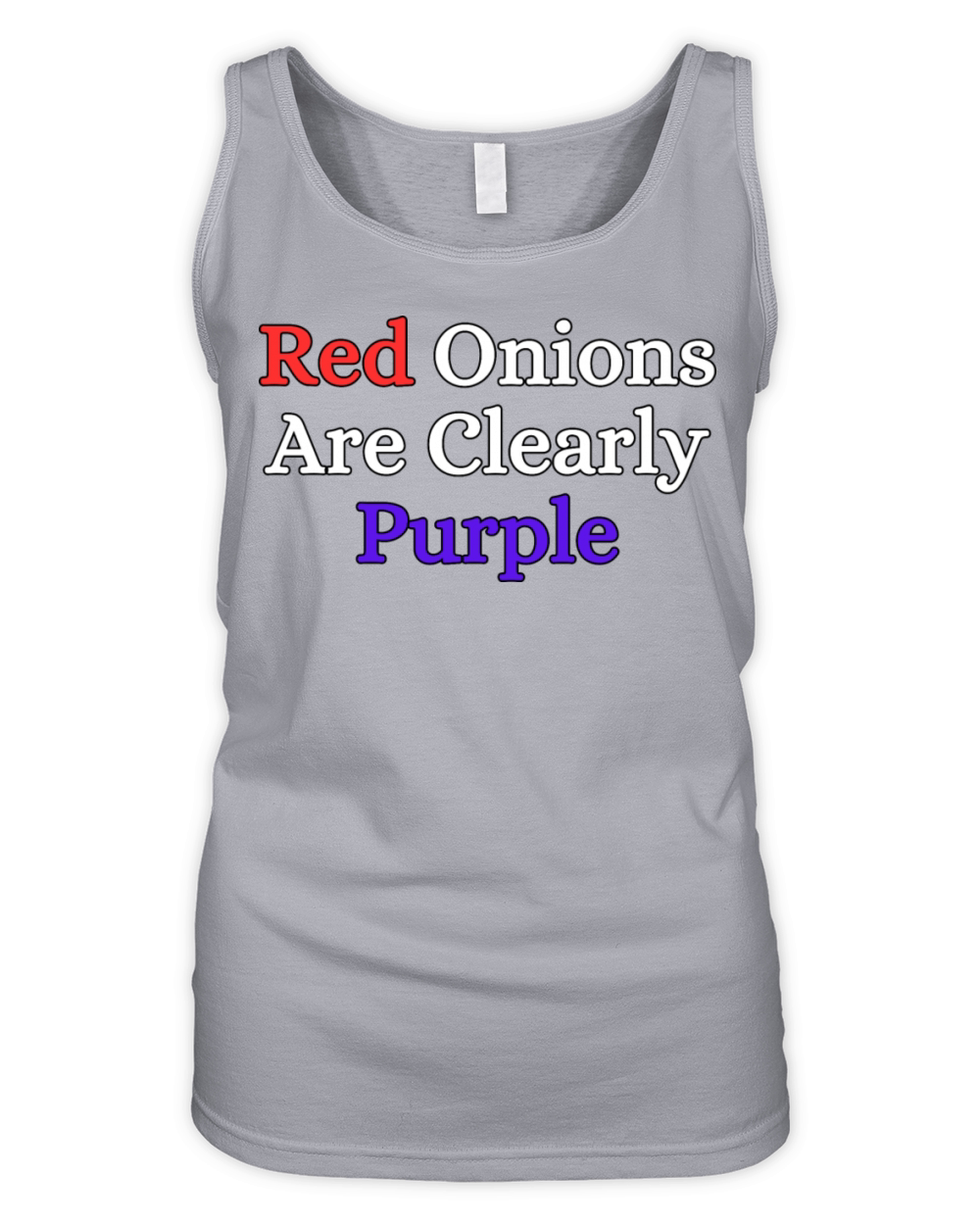 Red Onions Are Clearly Purple Organic Women's Tank Top