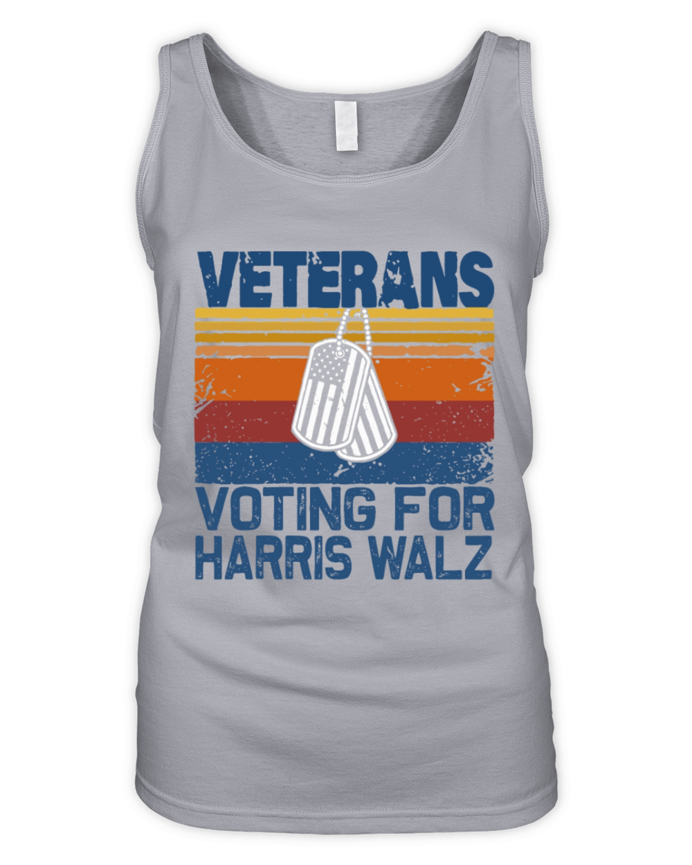 Retro Veterans Voting For Harris Walz Waltz 2024 Organic Women's Tank Top