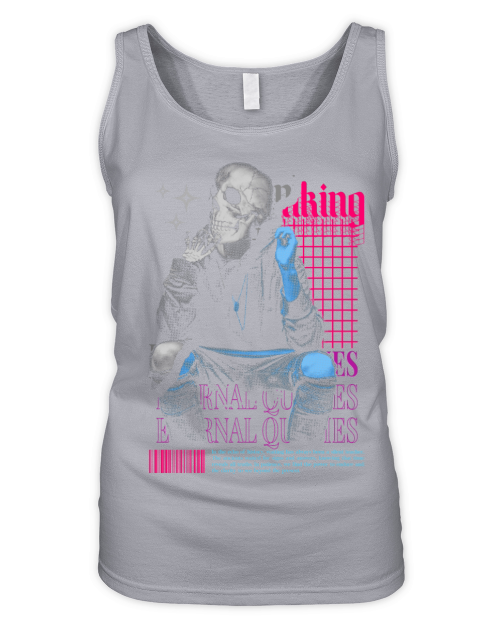 Vintage Rock Wisdom Tee on Unisex Black T-Shirt Organic Women's Tank Top