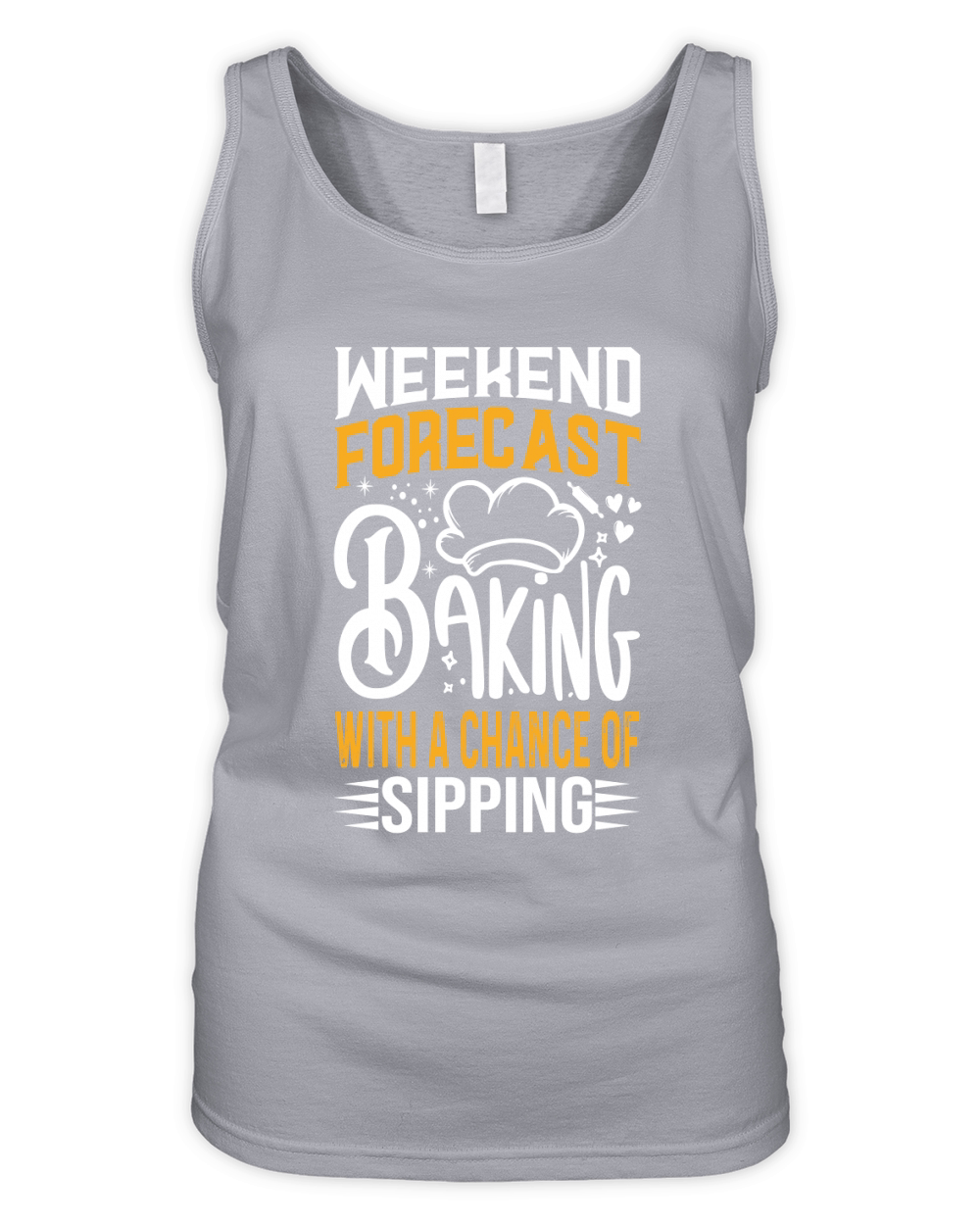 Weekend Forecast Baking With A chance Of Sipping 03 Organic Women's Tank Top