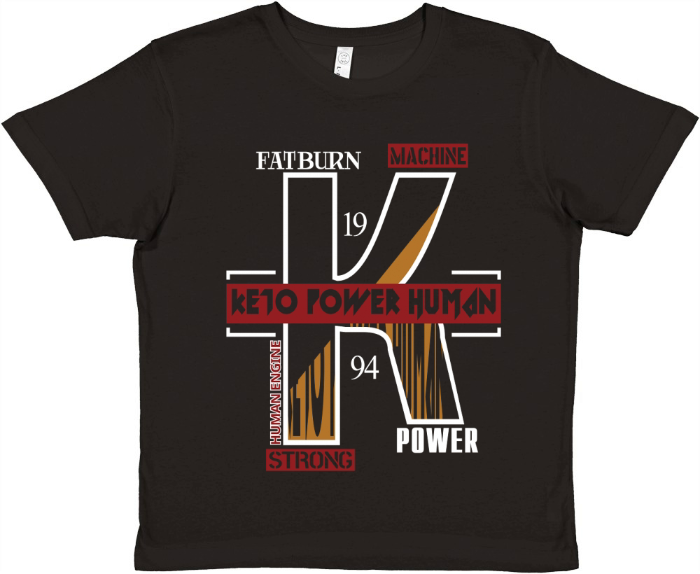 Keto power Human Premium Kids Crewneck T-shirt