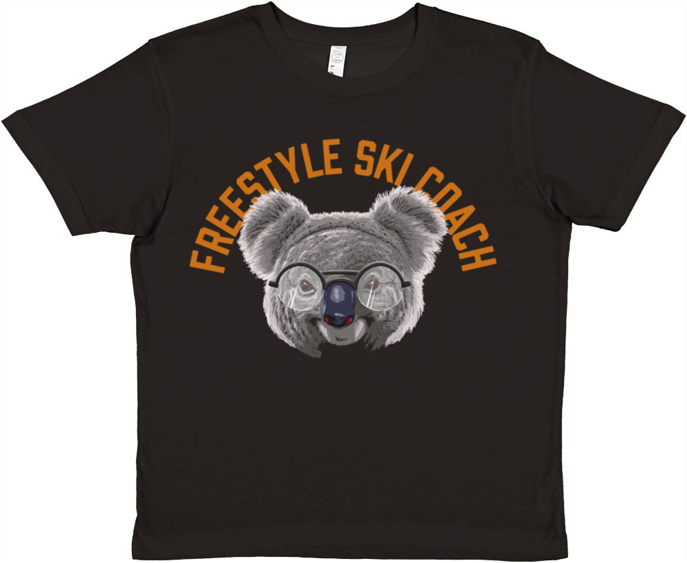 Koalified Freestyle Ski Coach Skiing Funny Freesty Premium Kids Crewneck T-shirt