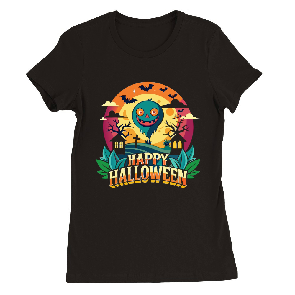 Unique Halloween 10 Premium Womens Crewneck T-shirt