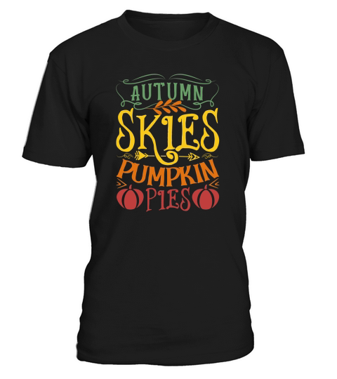 autumn skies pumpkin pies 03 T-Shirt Unisex
