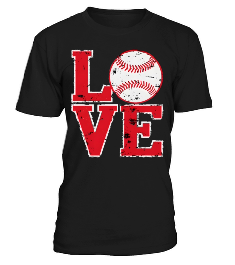 LOVE Baseball Vintage Grunge Typography T-Shirt Unisex