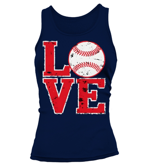 LOVE Baseball Vintage Grunge Typography Tank top Woman