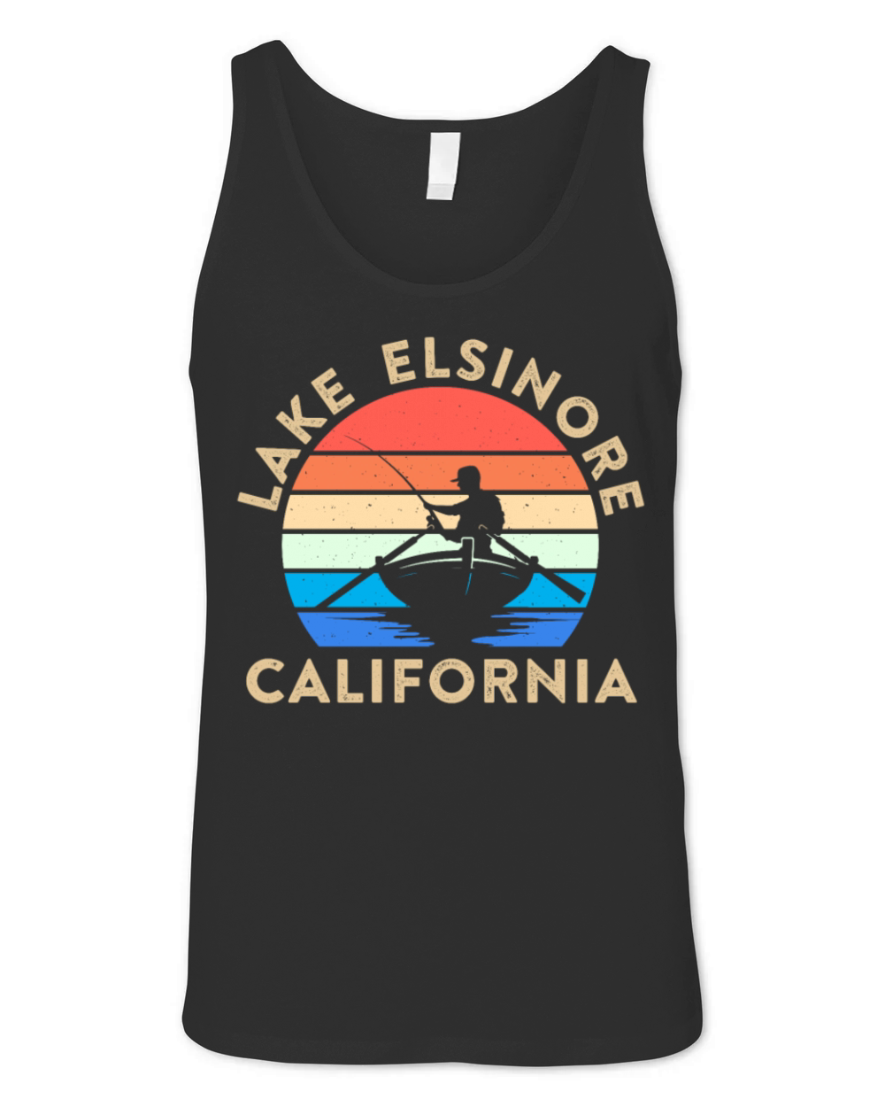 LAKE ELSINORE CALIFORNIA USA Golden State Lakes Unisex Jersey Tank