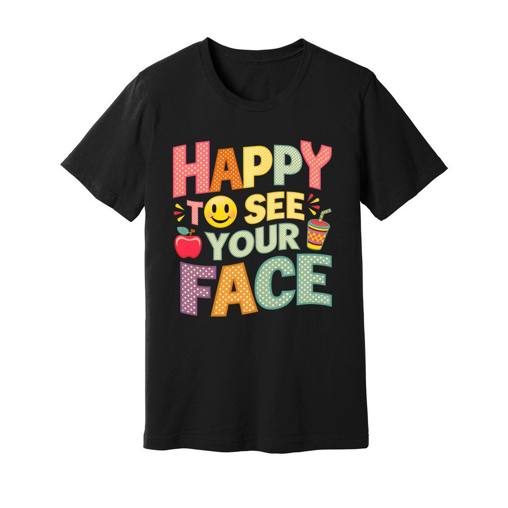 Happy To See Your Face Unisex Jersey Tee