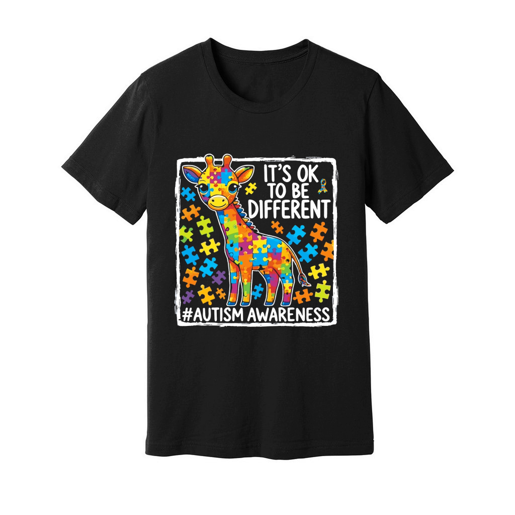 Its ok to be diffrent   #AutismAwareness Unisex Jersey Tee