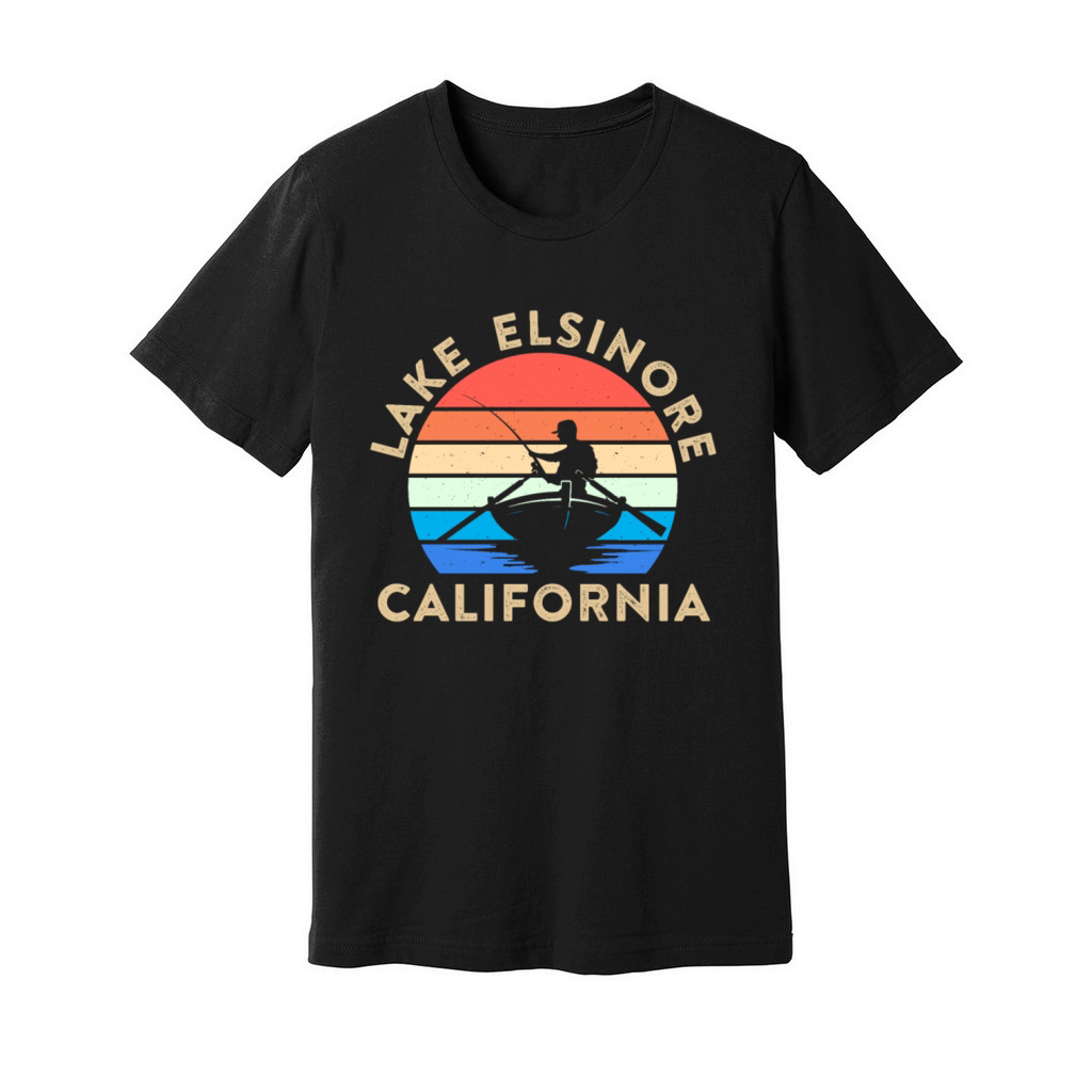 LAKE ELSINORE CALIFORNIA USA Golden State Lakes Unisex Jersey Tee