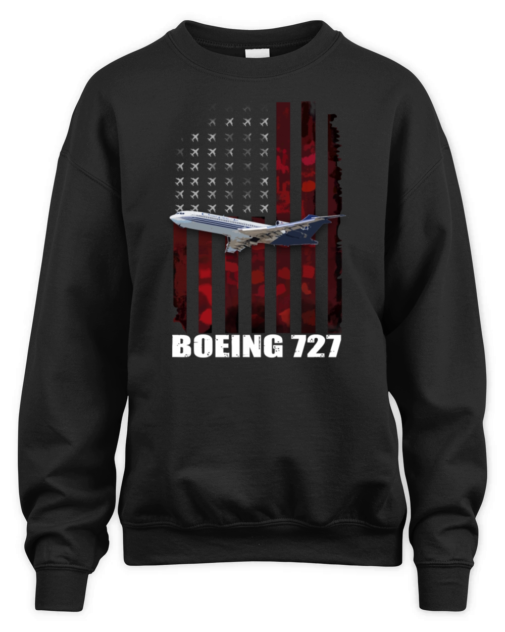 b 727 airplan Unisex Premium Crewneck Sweatshirt