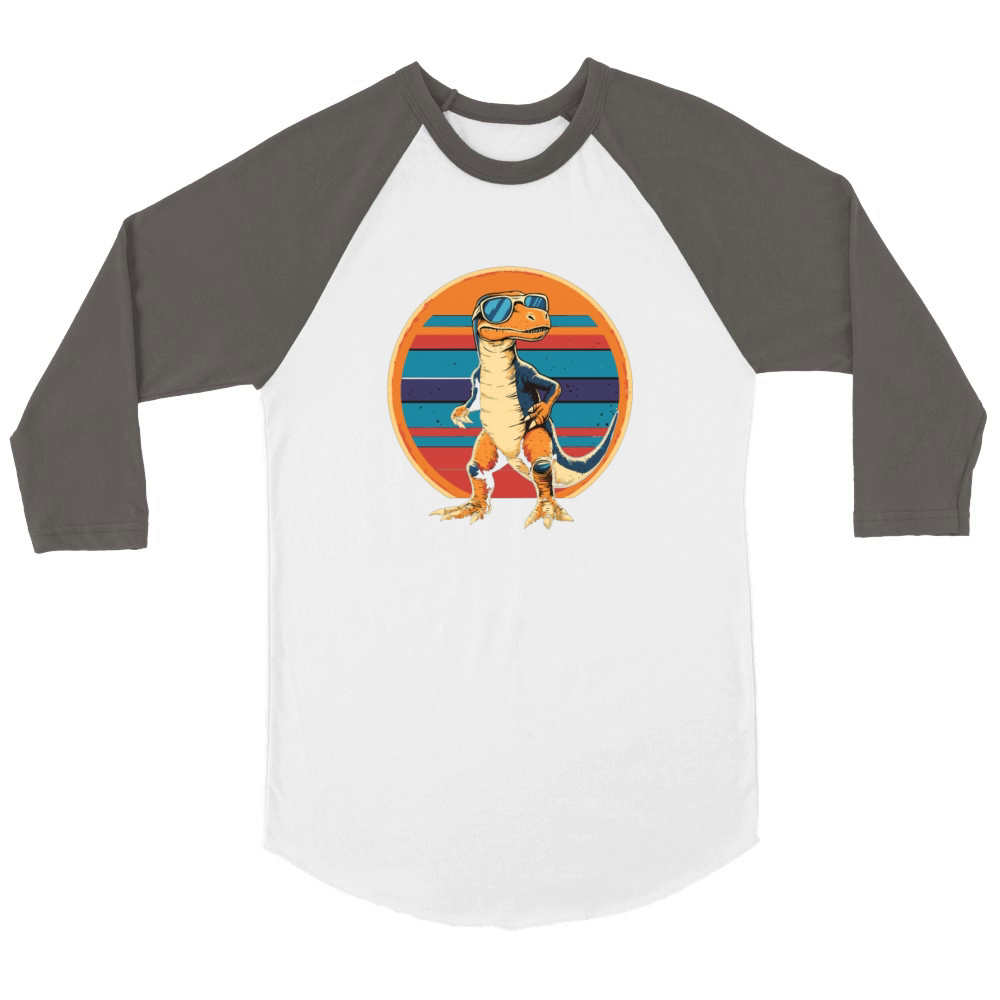 Cool Dinosaur Vibes Unisex ¾ sleeve Raglan T-shirt