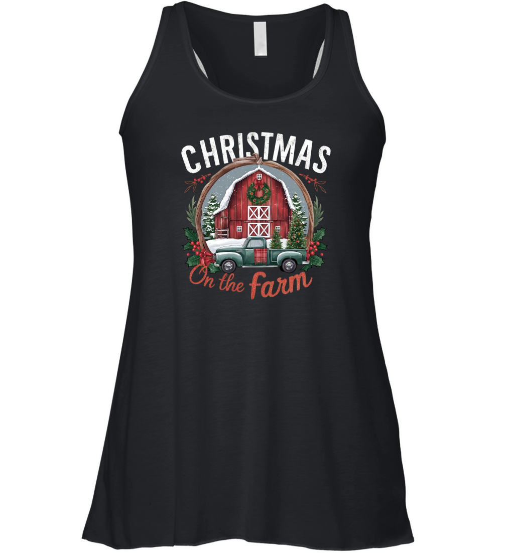 Christmas On The Farm Women's Flowy Tank Top