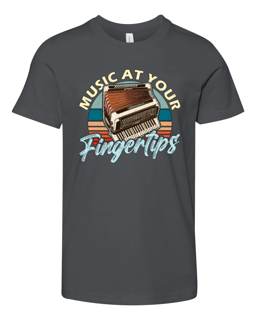 Accordion Music At Your Fingertips Wind Instrument Youth Unisex Jersey Tee