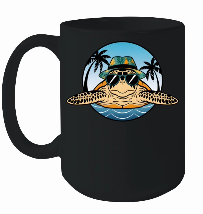 cool style sea turtle Ceramic Mug