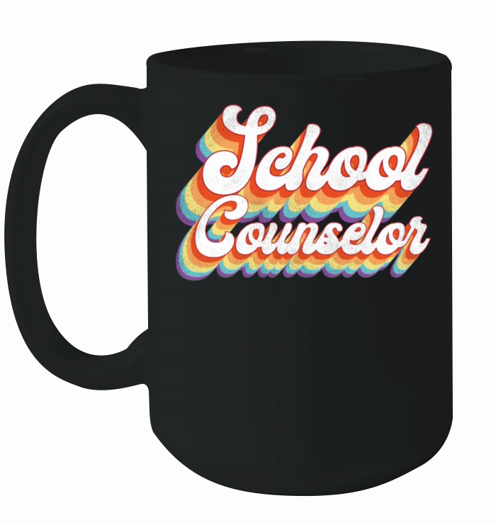 School Counselor Retro Vintage Ceramic Mug