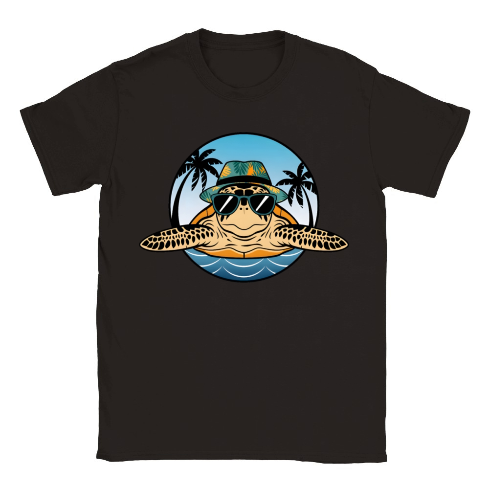 cool style sea turtle Classic Kids Crewneck T-shirt