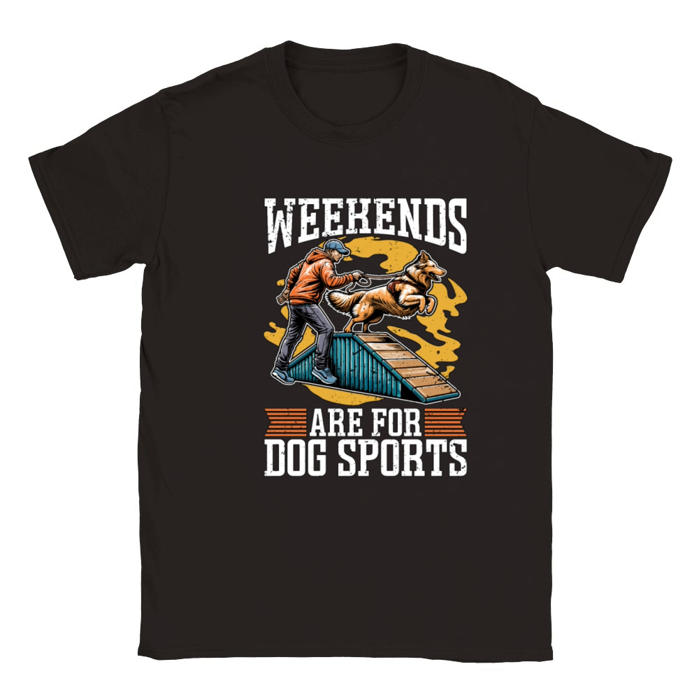 Dog Agility Training Weekends Are For Dog Sports Classic Kids Crewneck T-shirt
