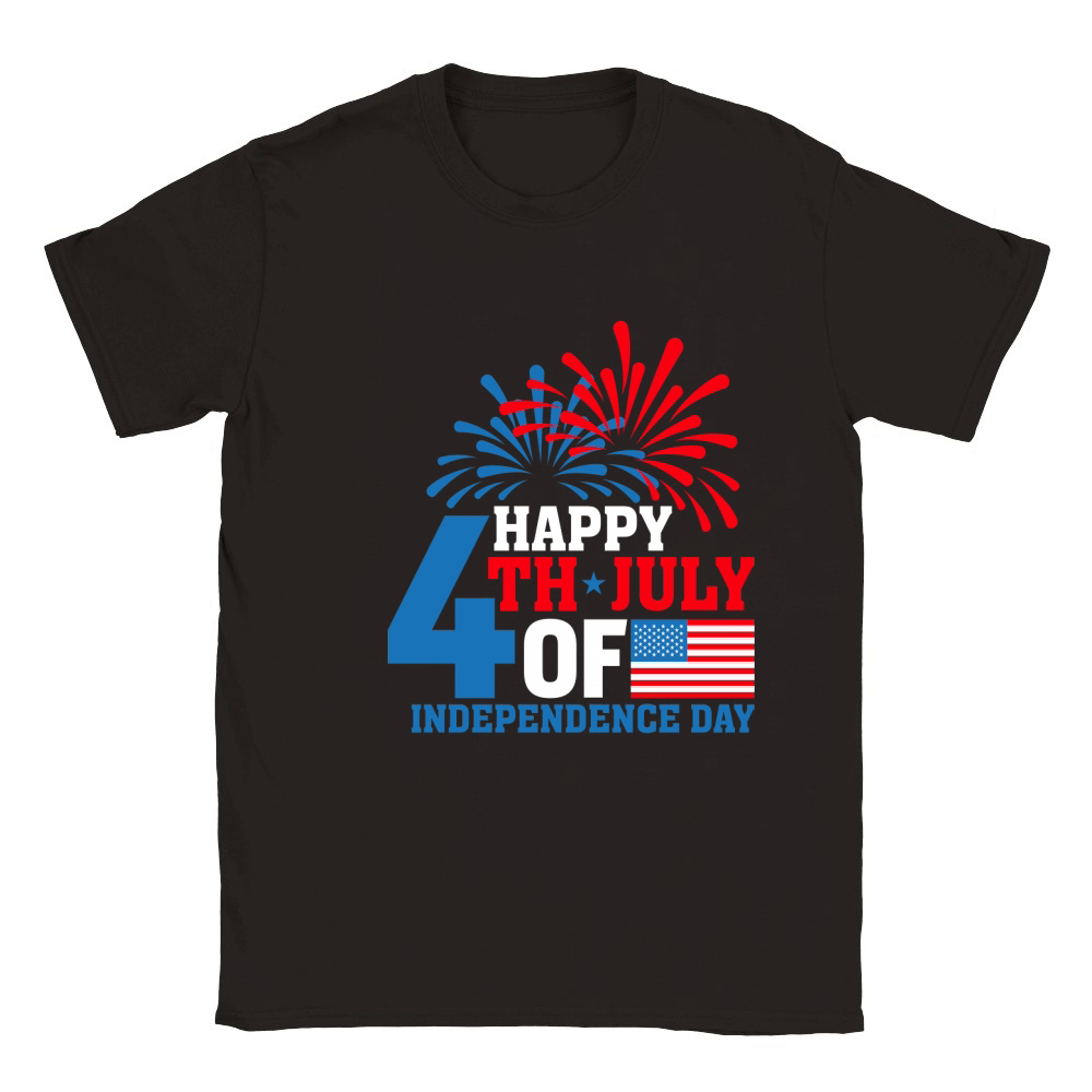Happy 4th of July Independence (3) Classic Kids Crewneck T-shirt
