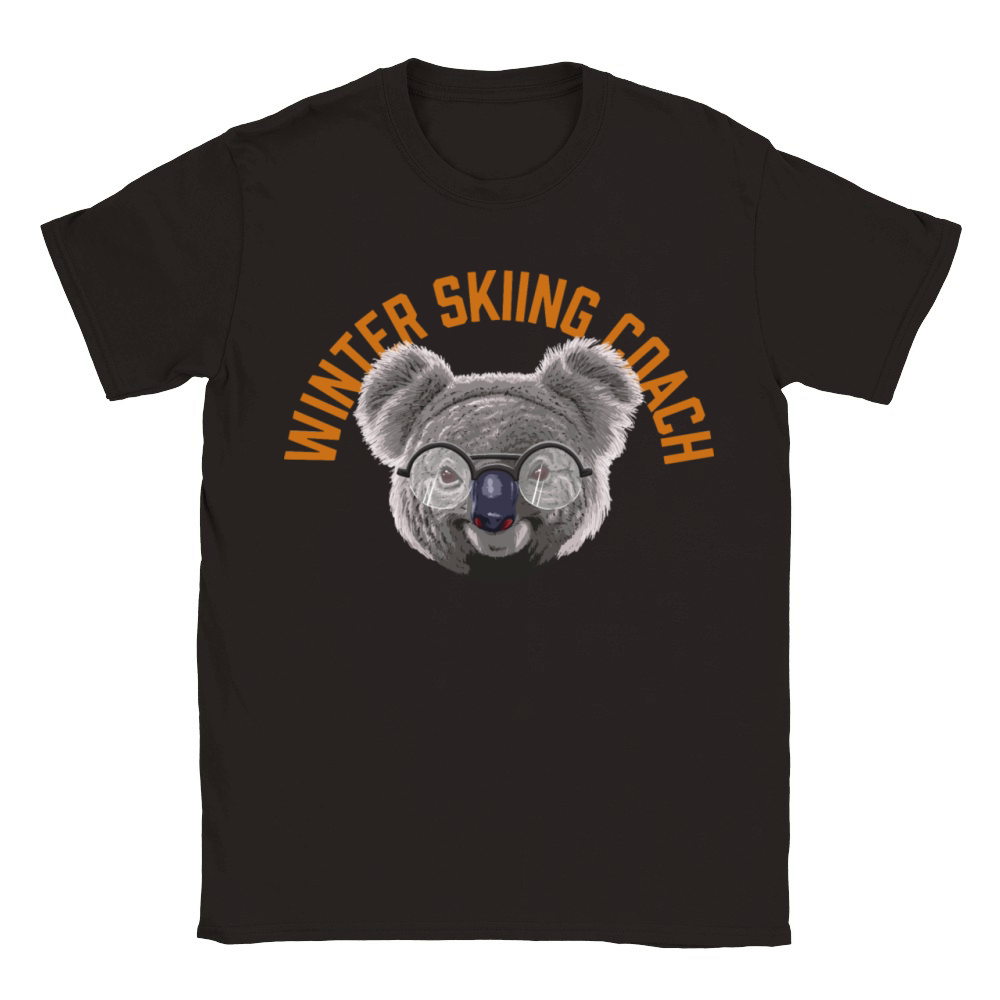 Koalified Winter Skiing Coach Alpine Skiing Funny Classic Kids Crewneck T-shirt